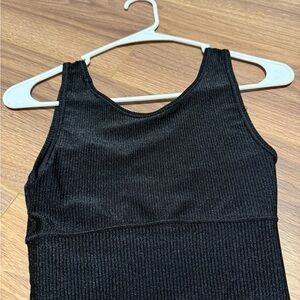 90 Degree By Reflex Black Ribbed Top